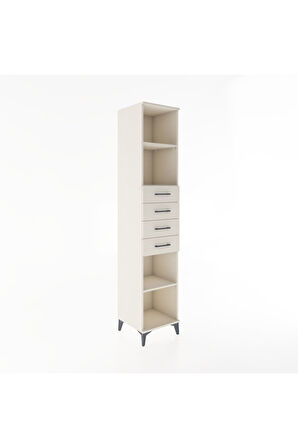 Hyperion Dolap 3 Raflı 4 Çekmeceli 44x44x221 Aytaşı-Aytaşı