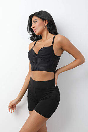 STORMED iç Giyim Bralet Çizgi Desen Destekli Sütyen 645