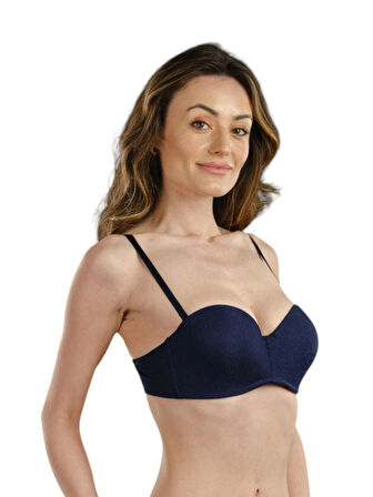 STORMED İç Giyim Kadın Lotus Birleşik Cup Destekli Sütyen Lacivert 650