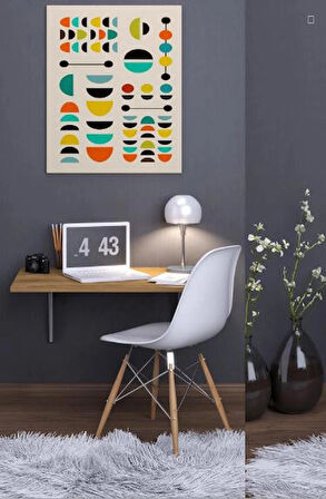 Duvara Monte Katlanabilir Yemek Çalışma Balkon Masası Ceviz 90X50 Cm