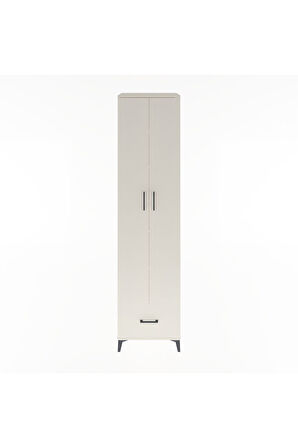 Hyperion Dolap 6 Raflı Tek Çekmeceli 2 Kapaklı 60x44x243 Aytaşı-Aytaşı