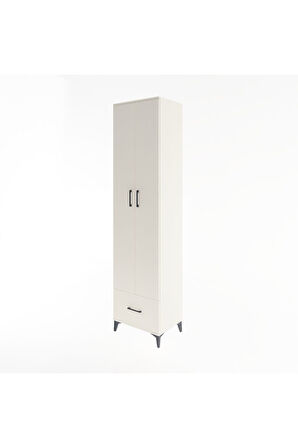 Hyperion Dolap 6 Raflı Tek Çekmeceli 2 Kapaklı 60x44x243 Aytaşı-Aytaşı