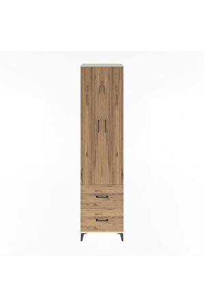 Hyperion Dolap 5 Raflı 2 Çekmeceli 2 Kapaklı 60x44x243 Aytaşı-Çam