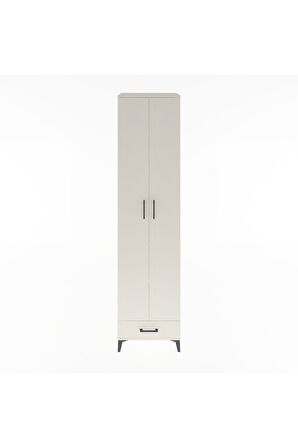 Hyperion Dolap 6 Raflı Tek Çekmeceli 2 Kapaklı 60x44x243 Aytaşı-Aytaşı