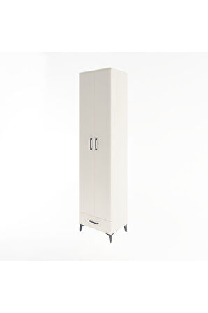 Hyperion Dolap 6 Raflı Tek Çekmeceli 2 Kapaklı 60x44x243 Aytaşı-Aytaşı