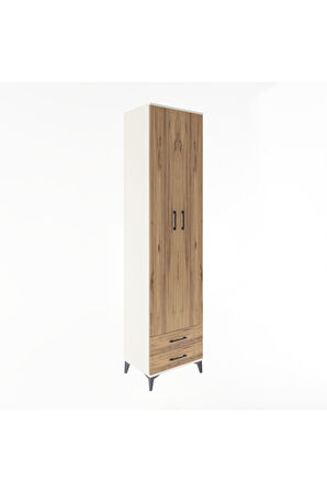 Hyperion Dolap 6 Raflı 2 Çekmeceli 2 Kapaklı 60x44x243 Aytaşı-Çam