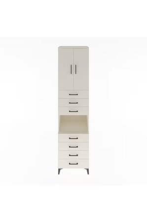 Hyperion Dolap 3 Raflı 7 Çekmeceli 2 Kapaklı 60x44x243 Aytaşı-Aytaşı