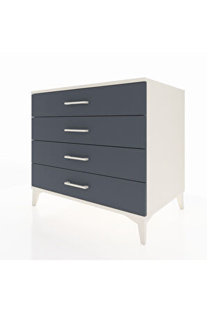 Kronos Şifonyer 4 Çekmeceli 88x59x80 Aytaşı-Antrasit