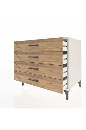 Kronos Şifonyer 4 Çekmeceli 88x59x80 Aytaşı-Çam