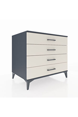 Kronos Şifonyer 4 Çekmeceli 88x59x80 Antrasit-Aytaşı