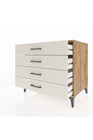 Kronos Şifonyer 4 Çekmeceli 88x59x80 Çam-Aytaşı