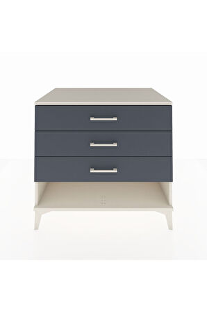 Kronos Şifonyer 3 Çekmeceli 88x59x80 Aytaşı-Antrasit