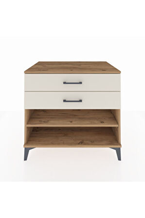 Kronos Şifonyer Tek Raflı 2 Çekmeceli 88x59x80 Çam-Aytaşı