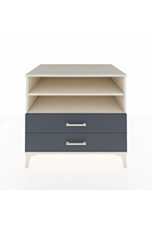 Kronos Şifonyer 2 Raflı 2 Çekmeceli 88x59x80 Aytaşı-Antrasit