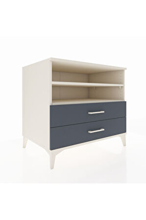 Kronos Şifonyer 2 Raflı 2 Çekmeceli 88x59x80 Aytaşı-Antrasit