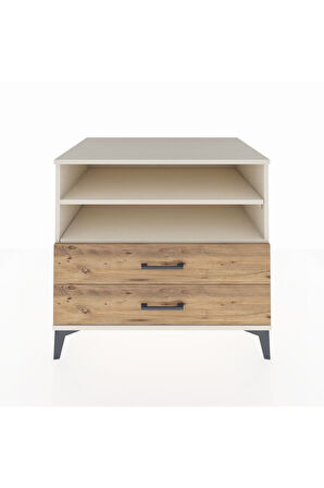 Kronos Şifonyer 2 Raflı 2 Çekmeceli 88x59x80 Aytaşı-Çam