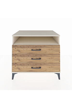Kronos Şifonyer Tek Raflı 3 Çekmeceli 88x59x80 Aytaşı-Çam