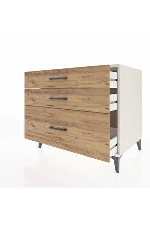 Kronos Şifonyer 3 Çekmeceli 88x59x80 Aytaşı-Çam