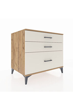 Kronos Şifonyer 3 Çekmeceli 88x59x80 Çam-Aytaşı