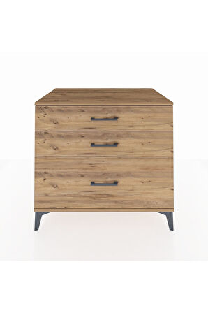 Kronos Şifonyer 3 Çekmeceli 88x59x80 Çam-Çam