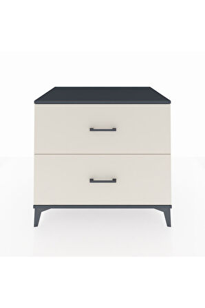 Kronos Şifonyer 2 Çekmeceli 88x59x80 Antrasit-Aytaşı