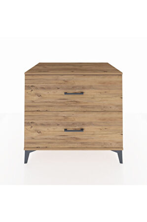 Kronos Şifonyer 2 Çekmeceli 88x59x80 Çam-Çam