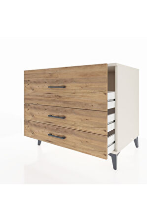 Kronos Şifonyer 3 Çekmeceli 88x59x80 Aytaşı-Çam