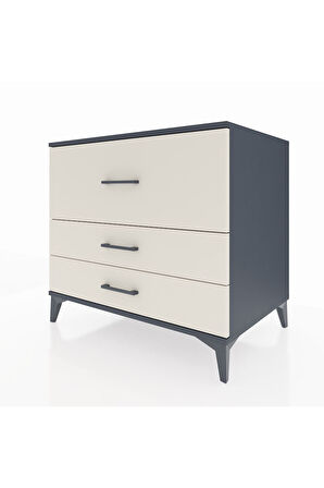 Kronos Şifonyer 3 Çekmeceli 88x59x80 Antrasit-Aytaşı