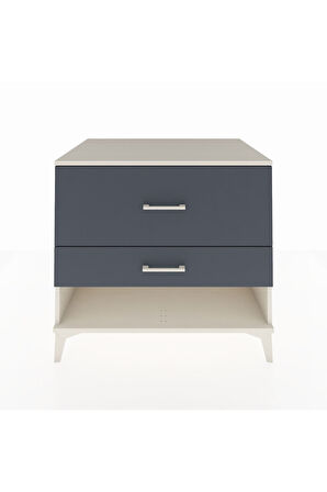 Kronos Şifonyer 2 Çekmeceli 88x59x80 Aytaşı-Antrasit