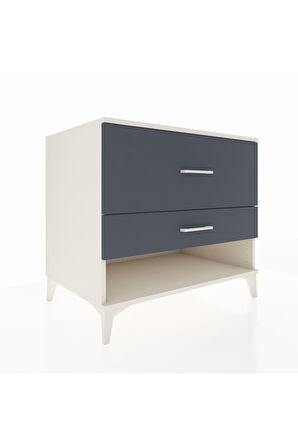 Kronos Şifonyer 2 Çekmeceli 88x59x80 Aytaşı-Antrasit