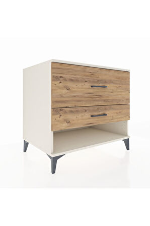 Kronos Şifonyer 2 Çekmeceli 88x59x80 Aytaşı-Çam