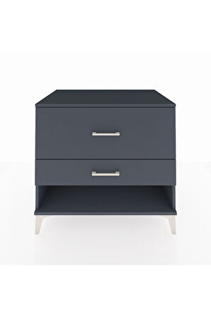 Kronos Şifonyer 2 Çekmeceli 88x59x80 Antrasit-Antrasit