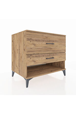 Kronos Şifonyer 2 Çekmeceli 88x59x80 Çam-Çam