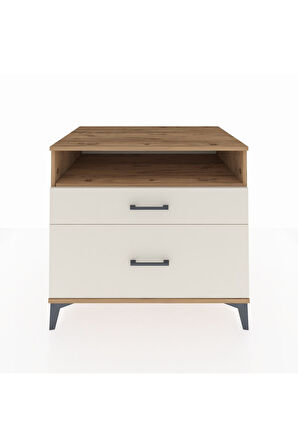 Kronos Şifonyer Tek Raflı 2 Çekmeceli 88x59x80 Çam-Aytaşı