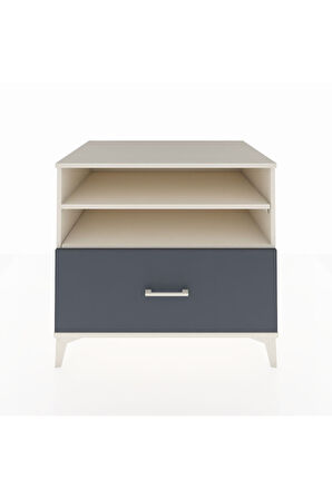 Kronos Şifonyer 2 Raflı Tek Çekmeceli 88x59x80 Aytaşı-Antrasit