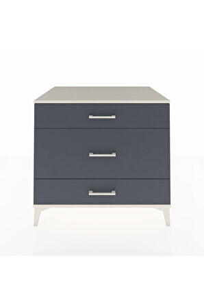 Kronos Şifonyer 3 Çekmeceli 88x59x80 Aytaşı-Antrasit