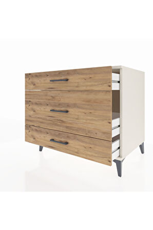 Kronos Şifonyer 3 Çekmeceli 88x59x80 Aytaşı-Çam