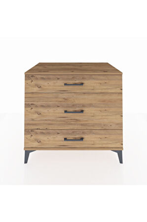 Kronos Şifonyer 3 Çekmeceli 88x59x80 Çam-Çam