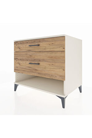 Kronos Şifonyer 2 Çekmeceli 88x59x80 Aytaşı-Çam