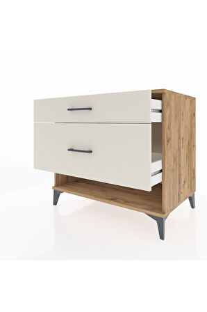 Kronos Şifonyer 2 Çekmeceli 88x59x80 Çam-Aytaşı