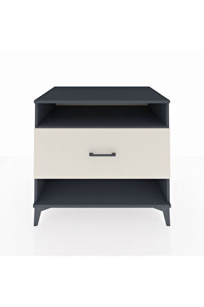 Kronos Şifonyer Tek Raflı Tek Çekmeceli 88x59x80 Antrasit-Aytaşı