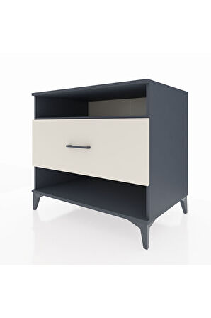 Kronos Şifonyer Tek Raflı Tek Çekmeceli 88x59x80 Antrasit-Aytaşı