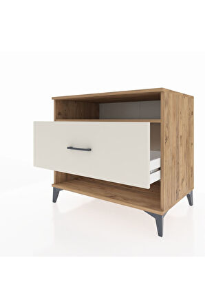 Kronos Şifonyer Tek Raflı Tek Çekmeceli 88x59x80 Çam-Aytaşı