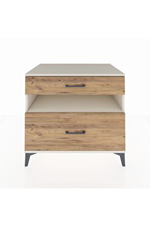 Kronos Şifonyer Tek Raflı 2 Çekmeceli 88x59x80 Aytaşı-Çam