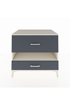 Kronos Şifonyer Tek Raflı 2 Çekmeceli 88x59x80 Aytaşı-Antrasit