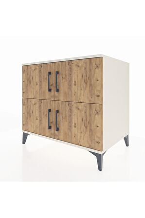 Kronos Şifonyer 3 Raflı 4 Kapaklı 88x59x80 Aytaşı-Çam