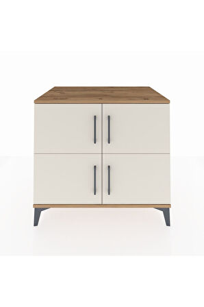 Kronos Şifonyer 3 Raflı 4 Kapaklı 88x59x80 Çam-Aytaşı