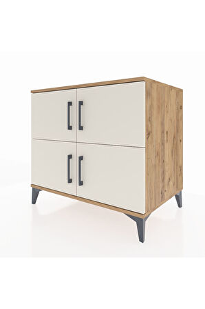 Kronos Şifonyer 3 Raflı 4 Kapaklı 88x59x80 Çam-Aytaşı