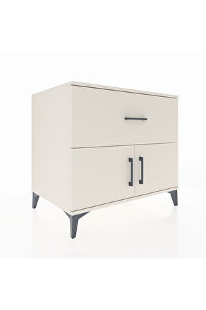 Kronos Şifonyer Tek Raflı Tek Çekmeceli 2 Kapaklı 88x59x80 Aytaşı-Aytaşı