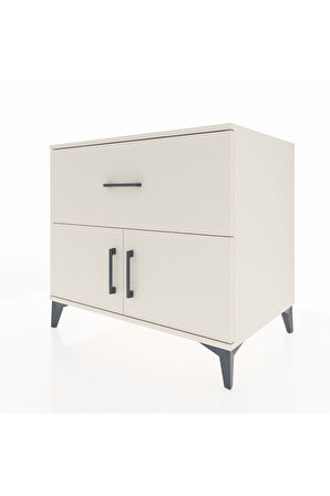 Kronos Şifonyer Tek Raflı Tek Çekmeceli 2 Kapaklı 88x59x80 Aytaşı-Aytaşı